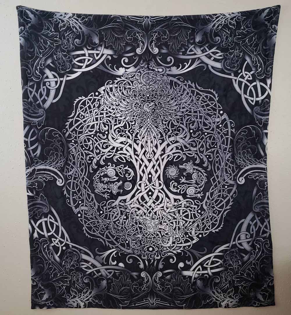 Abysm Internal Tapestry Image Review Yggdrasil Viking Tree of Life Dark