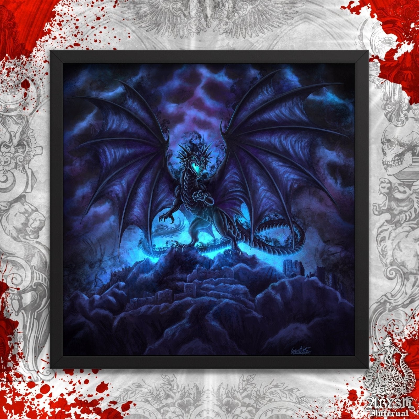 Art Poster Dragon Dark Fantasy