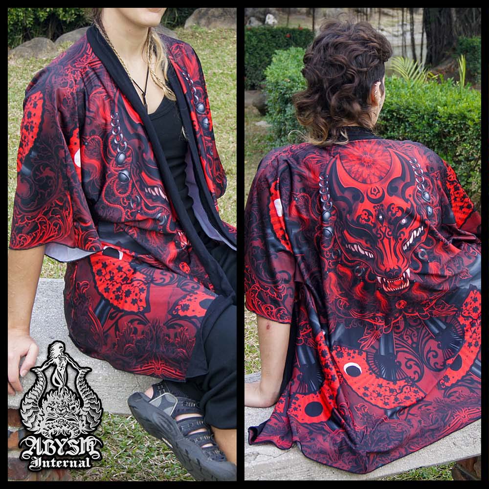 Abysm Internal - Kimono Bloody Kitsune Samples - Black and Red