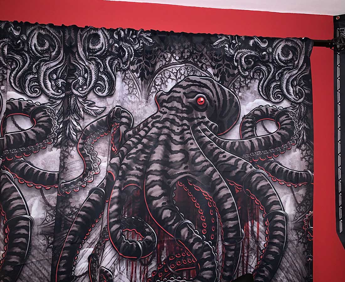 Abysm Internal Blackout Curtains Gothic Grey Octopus Review