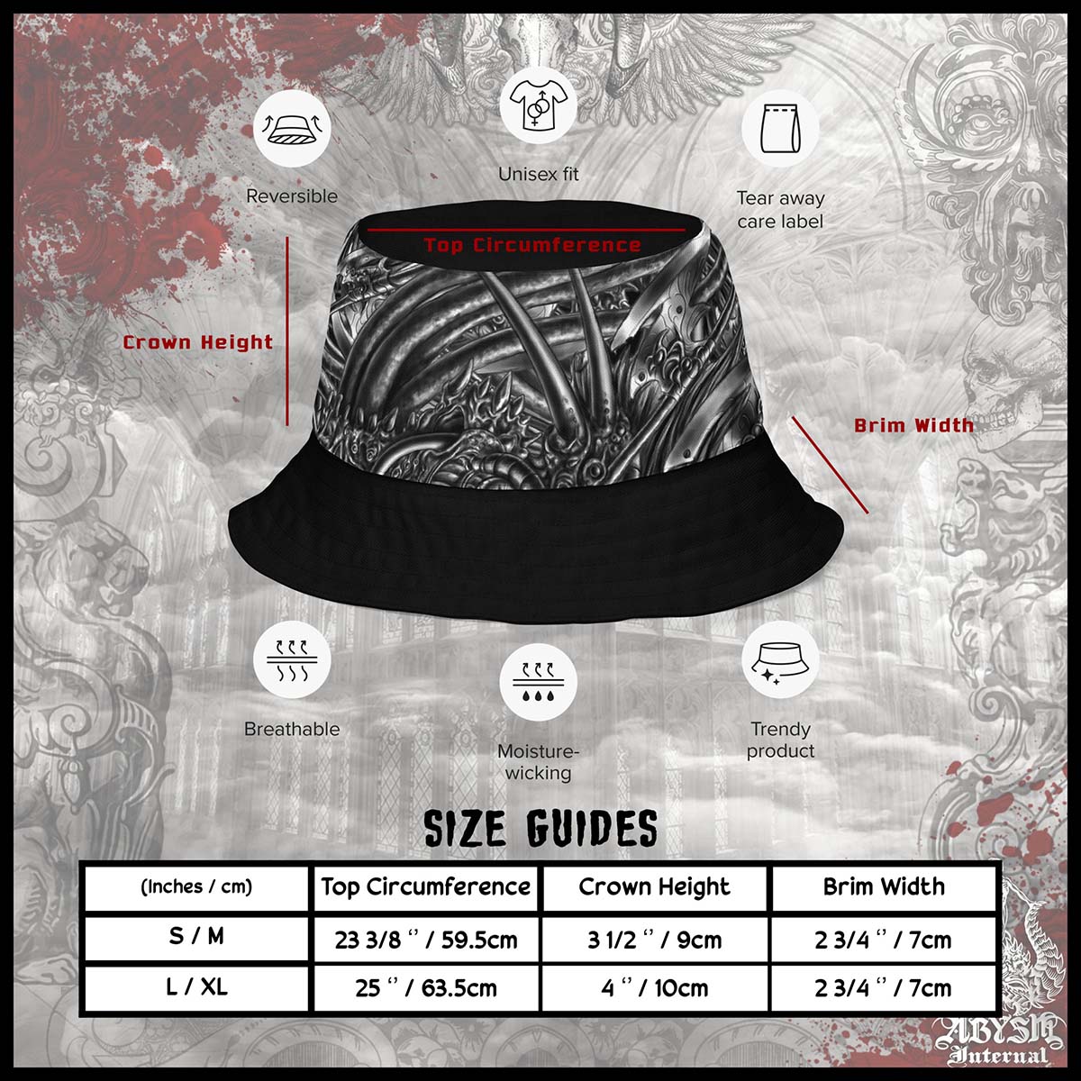 Abysm Internal - Bucket Hat Size INFO