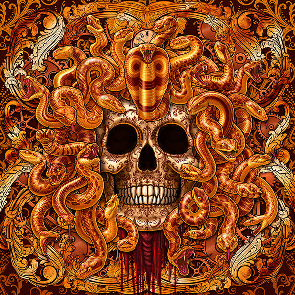 Steampunk Medusa Skull by Abysm Internal