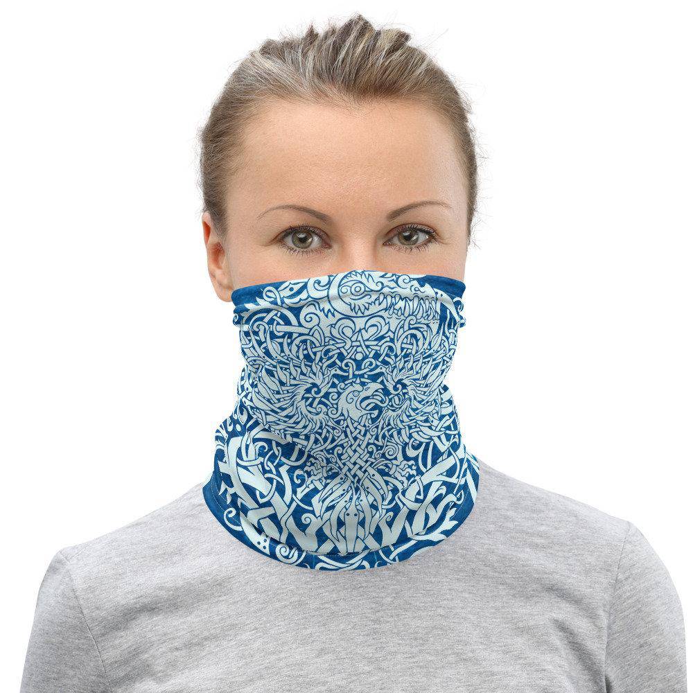 Yggdrasil Neck Gaiter, Face Mask, Printed Head Covering, Viking Tree of Life, Nordic Art - 5 Colors - Abysm Internal