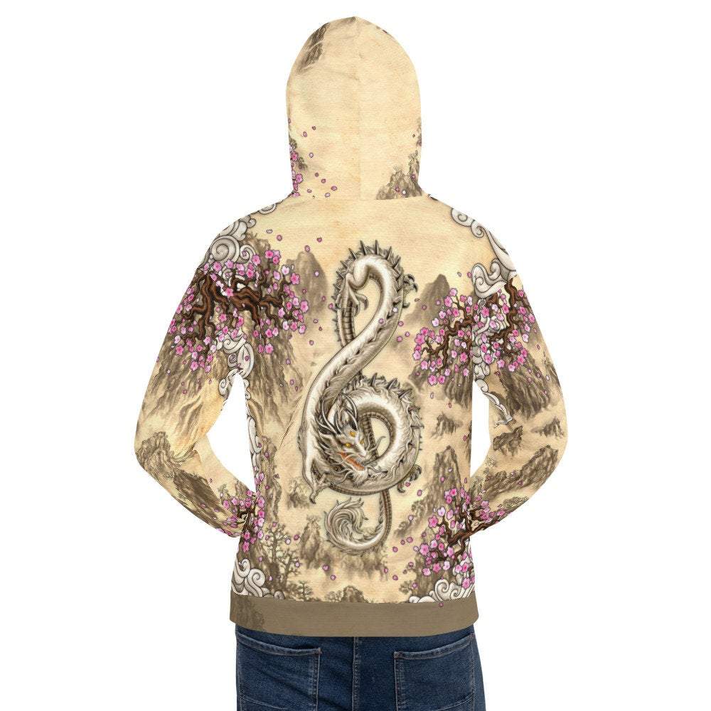 Chinese Dragon Hoodie, Hip Hop Outfit, Music Festival Apparel, Indie Streetwear, Alternative Clothing, Unisex - Abysm Internal
