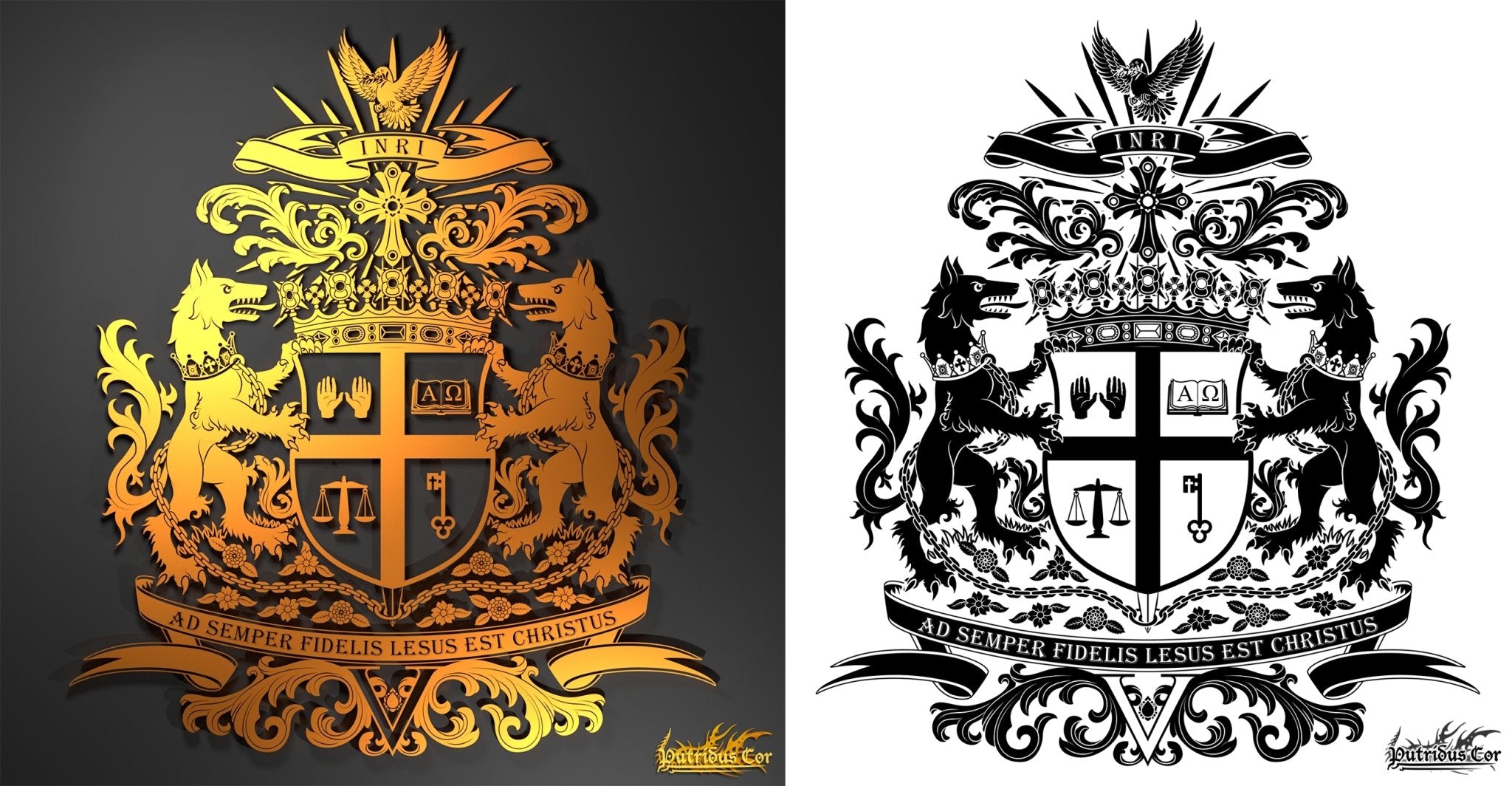 Custom Coat of Arms, Design your own Personalized Family Crest, Create your own Heraldry Art, Emblem Logo - Abysm Internal