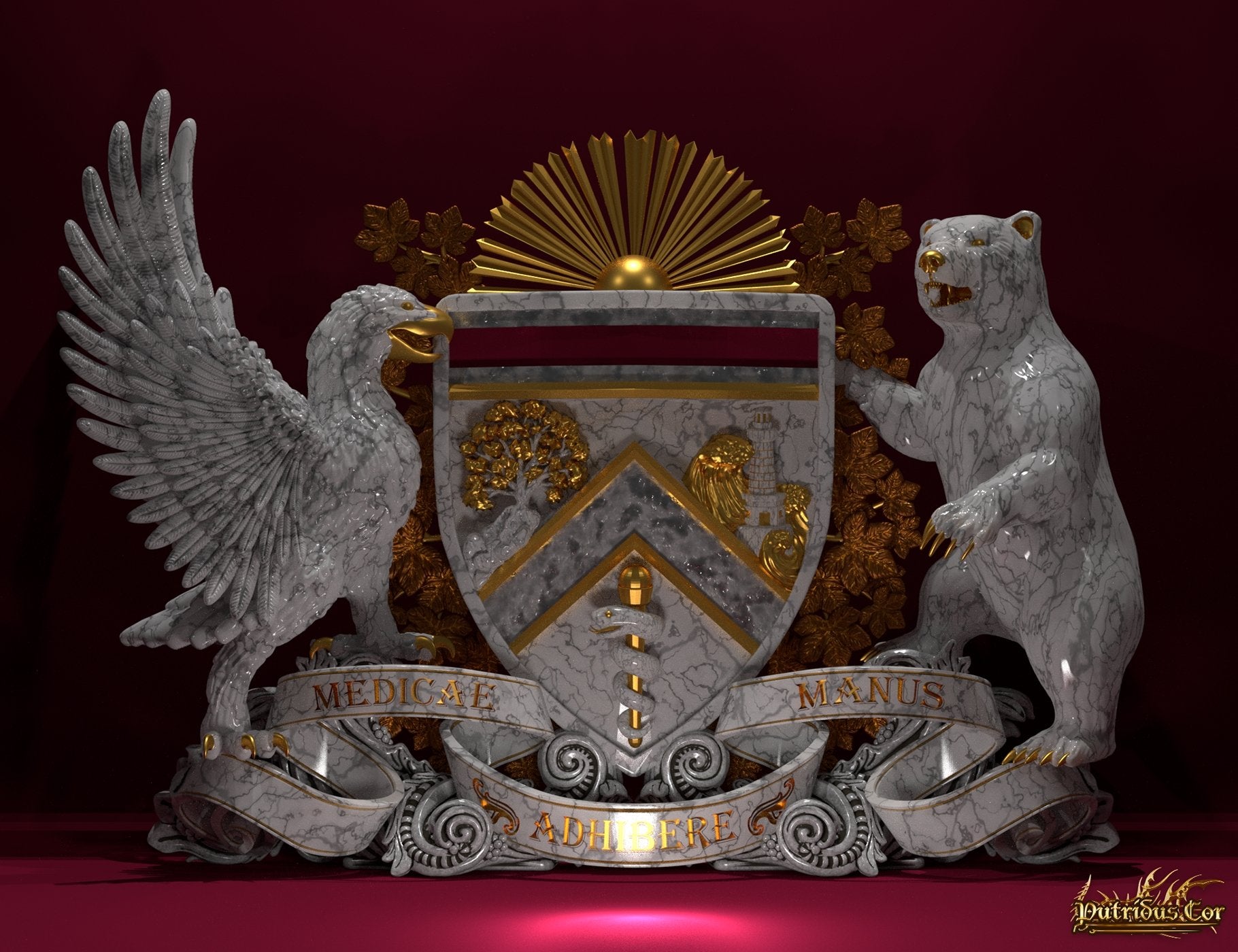 3D Coat of Arms, Design your own Custom Family Crest, Personalized Heraldry, Emblem Logo - Graphic Art Services