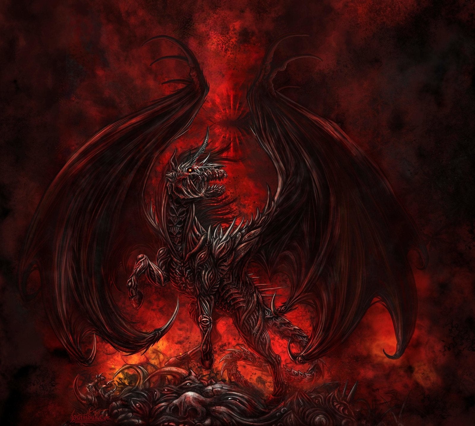 Custom Dark Fantasy Illustration for Book Covers and D&D campaigns. Commission your own Dragon, Demons or Monster Art