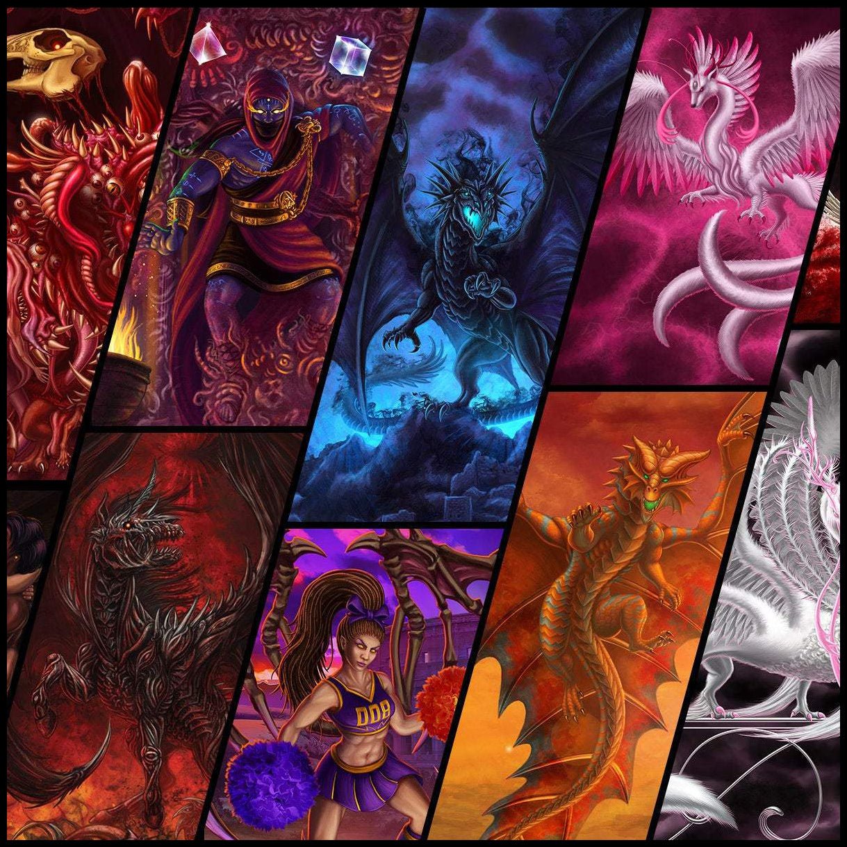 Custom Fantasy Art, Fan Art and D&D campaign Illustration. Create your Dragon, Monsters, Demons, Unicorns - Abysm Internal