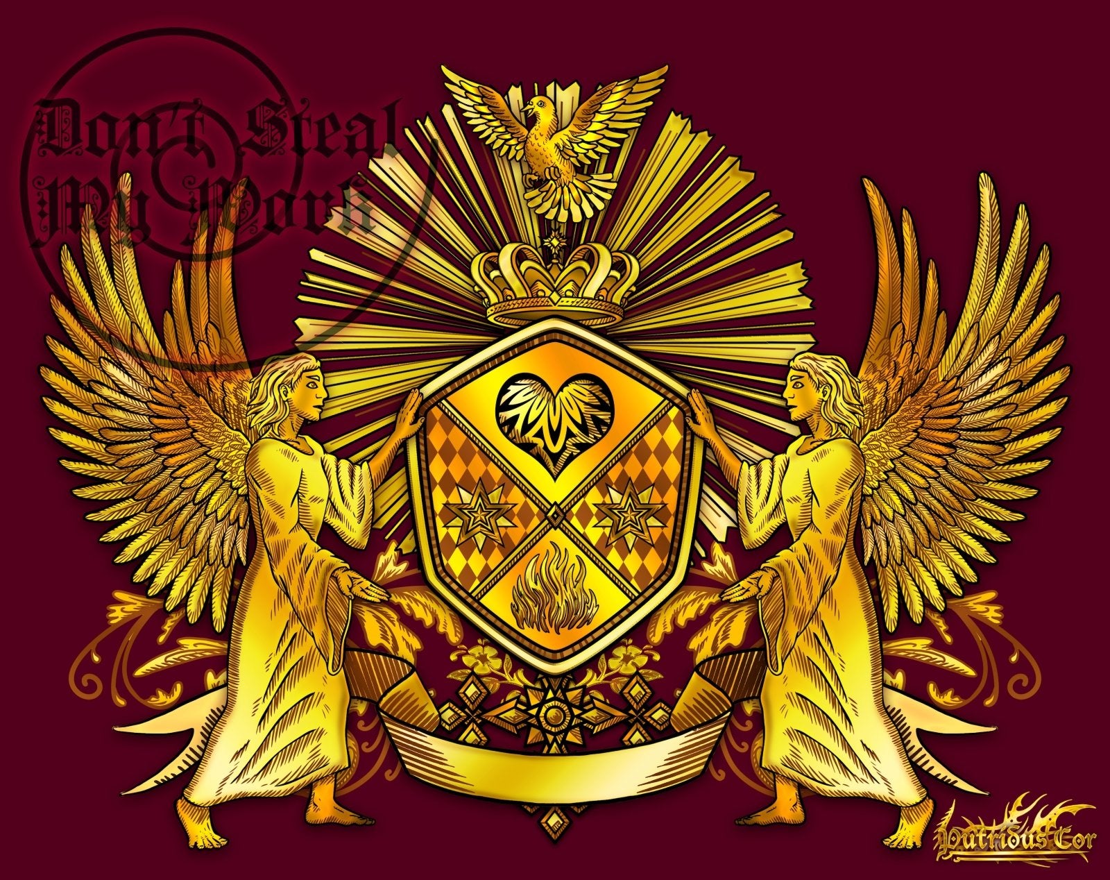 Custom Gold Coat of Arms Creation Kit, DIY Vector Family Crest, Heraldry, Vintage Logo Design - Download at Abysm Internal