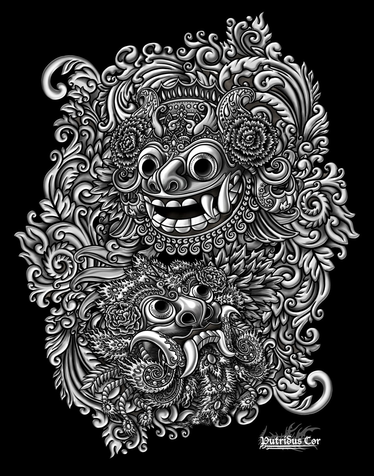 Custom Tattoo Art, Ethnic, Gods, Demons, Spirits, character and creature or monster design - Graphic Design - Abysm Internal