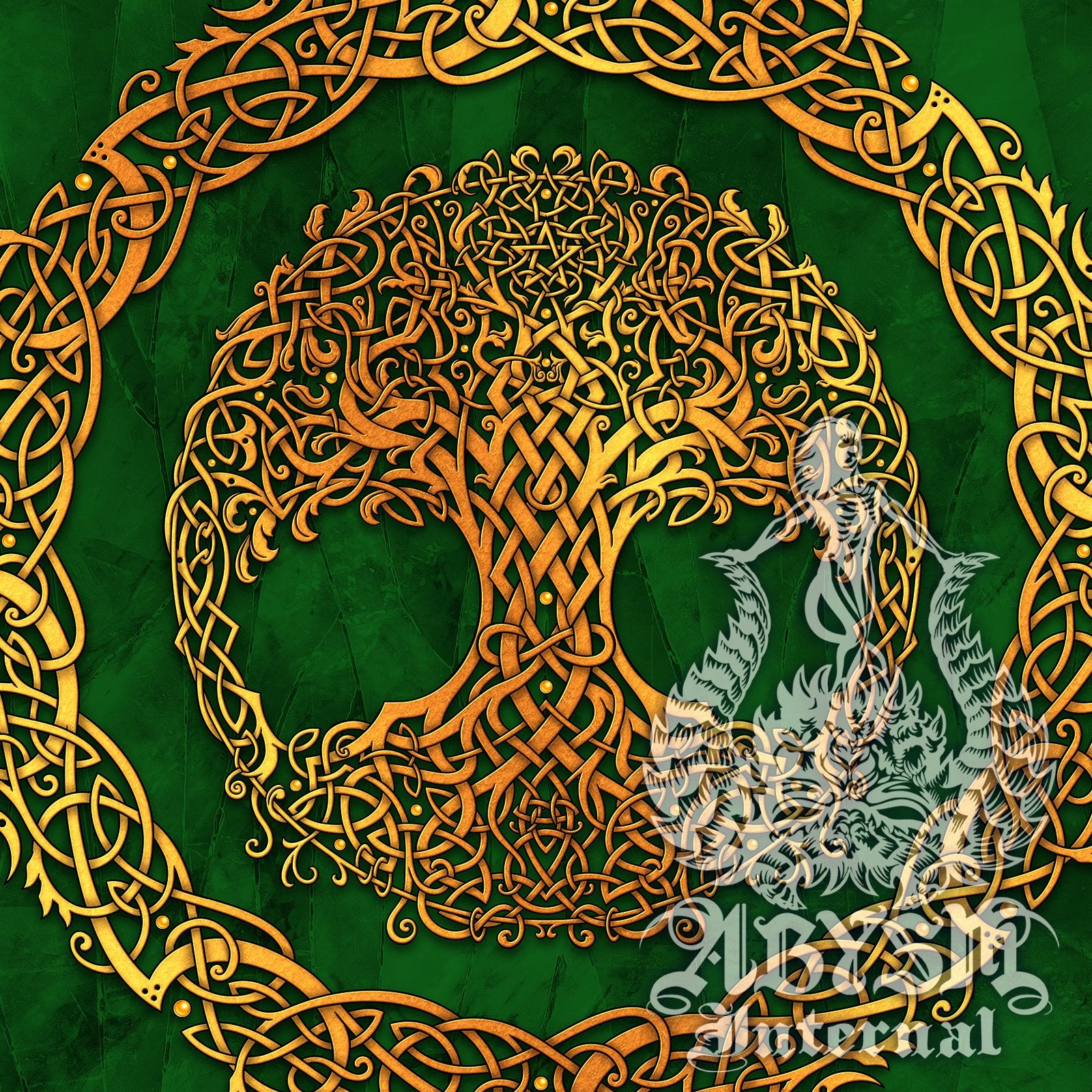 Custom intricate Knotwork art, Viking or Celtic personalized designs for merch, fabrics and banners - Abysm Internal
