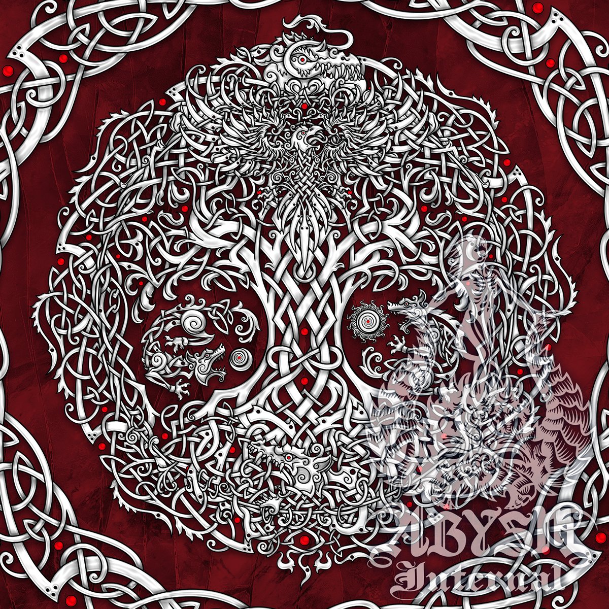 Personalized intricate Knotwork art, Viking or Celtic custom designs for fabrics, posters and covers - Abysm Internal