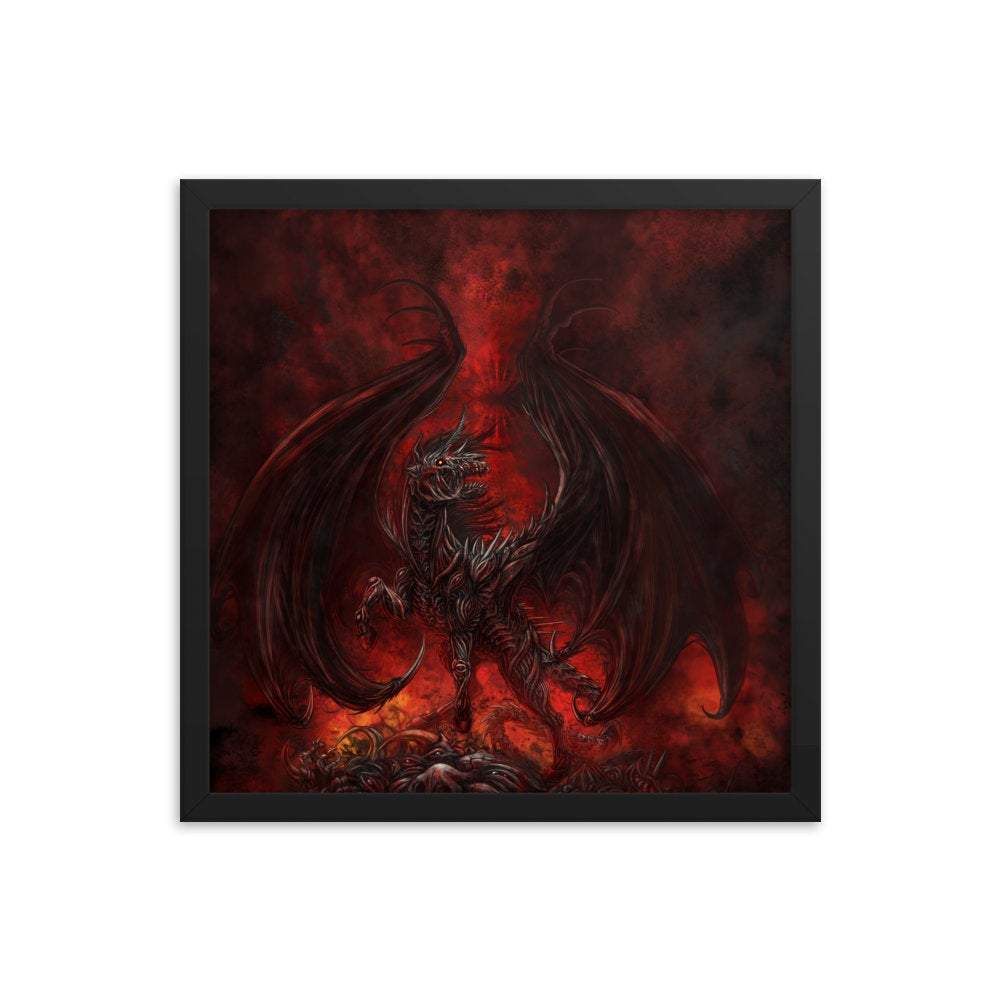 Demon Horse Poster, Game Room Wall Art Print, Goth & Eclectic - Abysm Internal