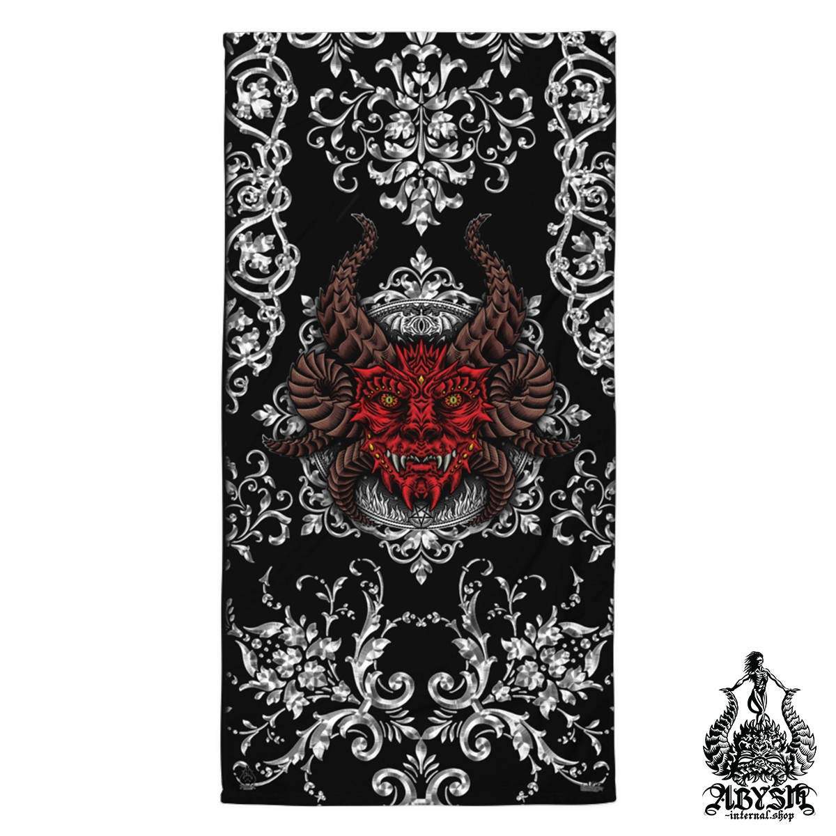 Devil Beach Towel, Cool Gift Idea for Gamer Satanic Gift - Abysm Internal