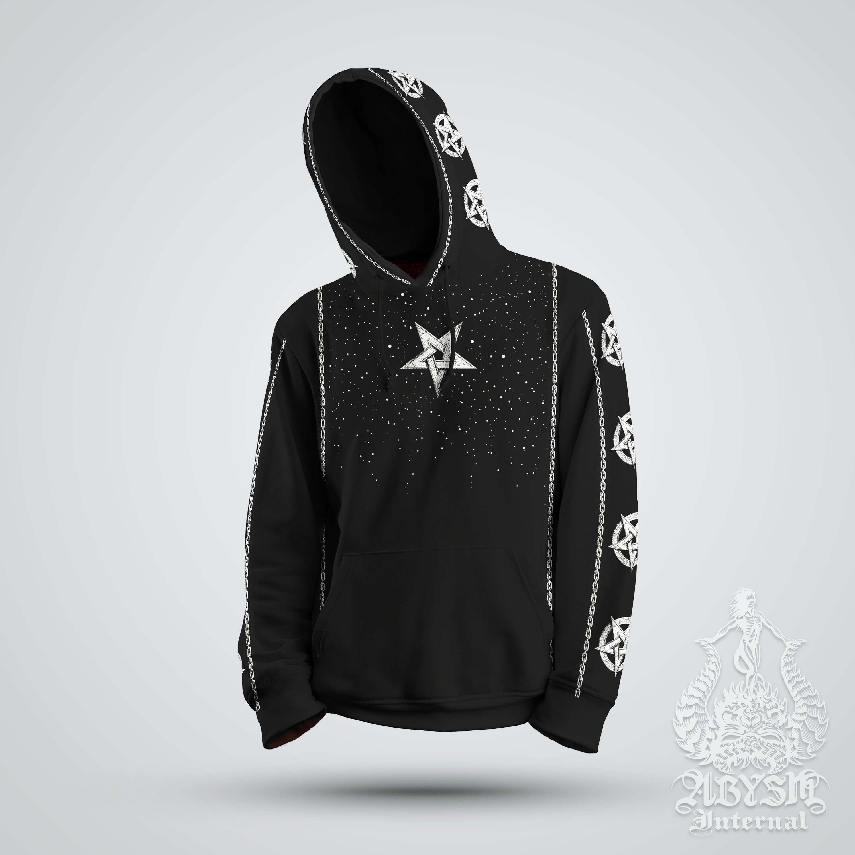 Satanic Hoodie, Black Pullover, Devil Sweater, Demon Streetwear, Black  Metal, Alternative Clothing, Unisex - Gothic Hell