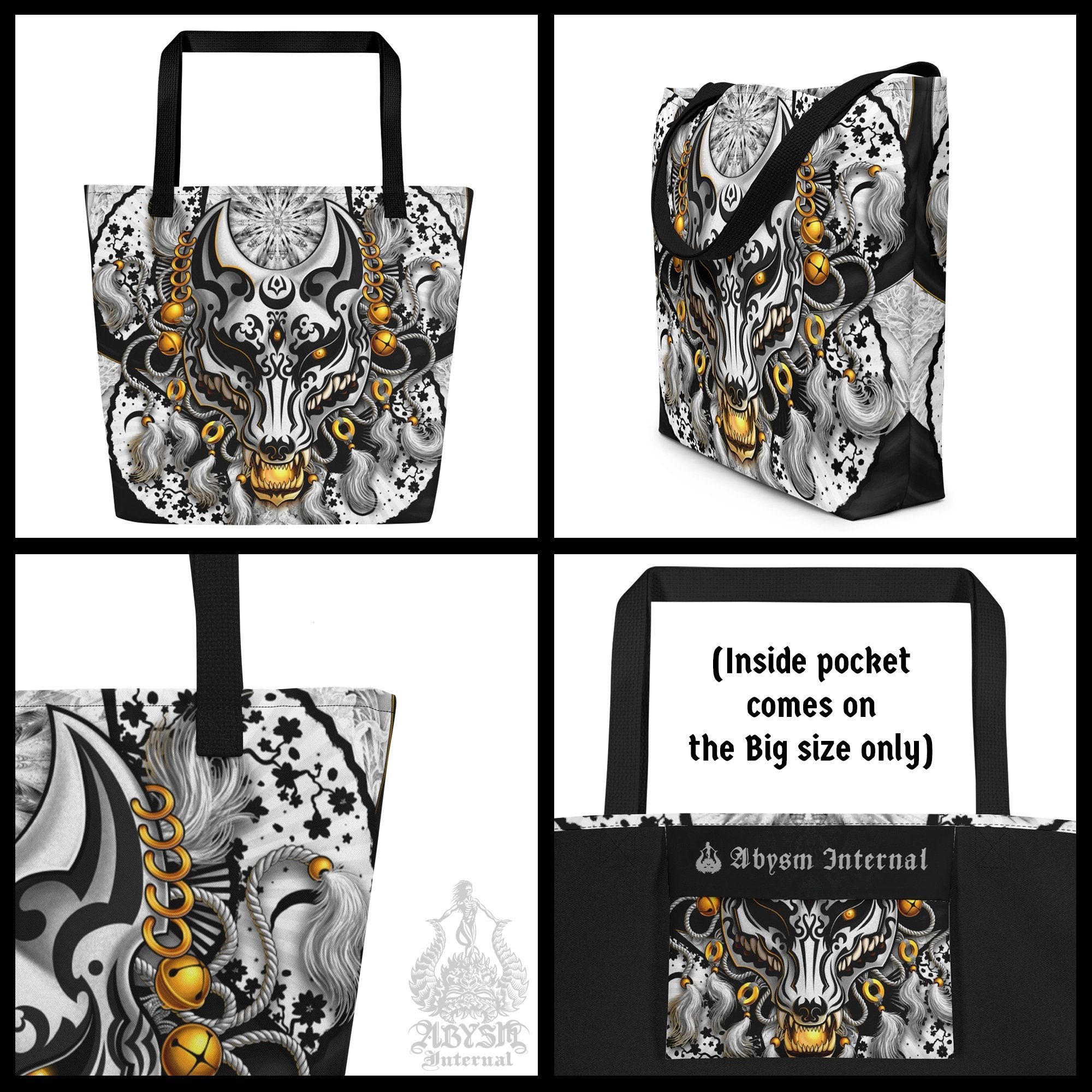 Tote Bag with ANY Abysm Internal Design, Durable Beach and Picnic Accesory - Abysm Internal