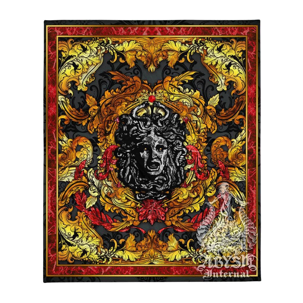 Vintage Tapestry, Victorian Wall Hanging, Baroque Home Decor, Art Print, Eclectic and Funky - Medusa - Abysm Internal