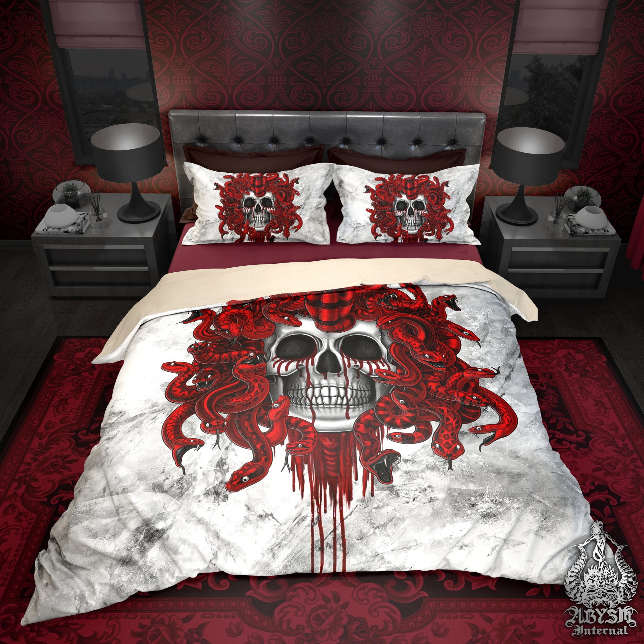 Red Bed Sheets Queen Size, Red Color Double Sheets
